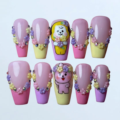 Kawaii Friends Nails