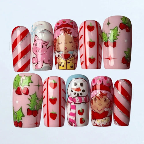 WINTER BERRY NAILS